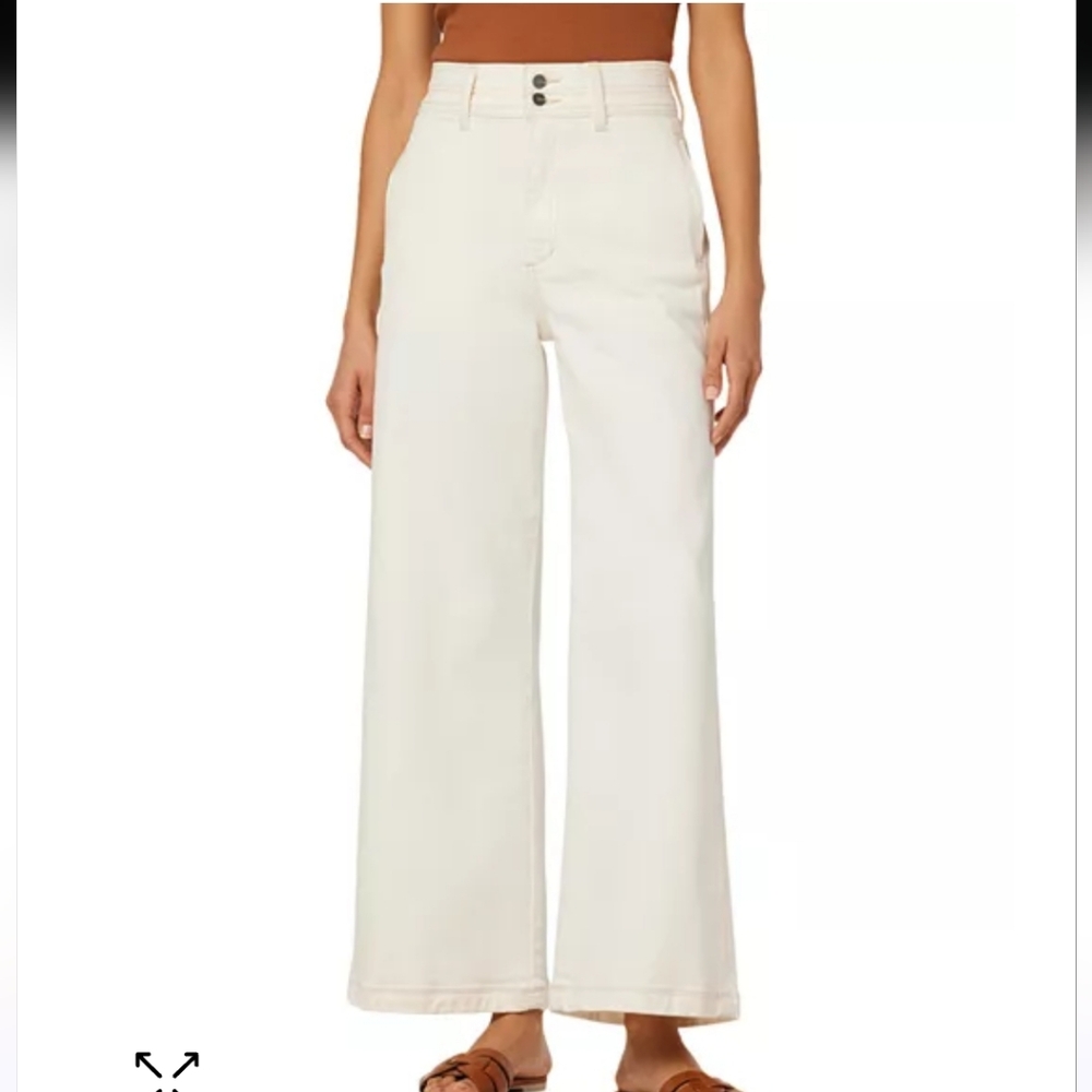 Joe's Jeans The Allana High Rise Wide Leg Jeans In Milk - Picture 1 of 12